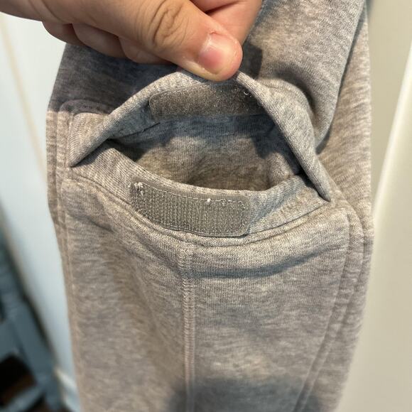 Nike Sweatpants Mens Small Gray Fleece Pants Cargo Pockets Drawstring 586385-063 - Picture 5 of 11
